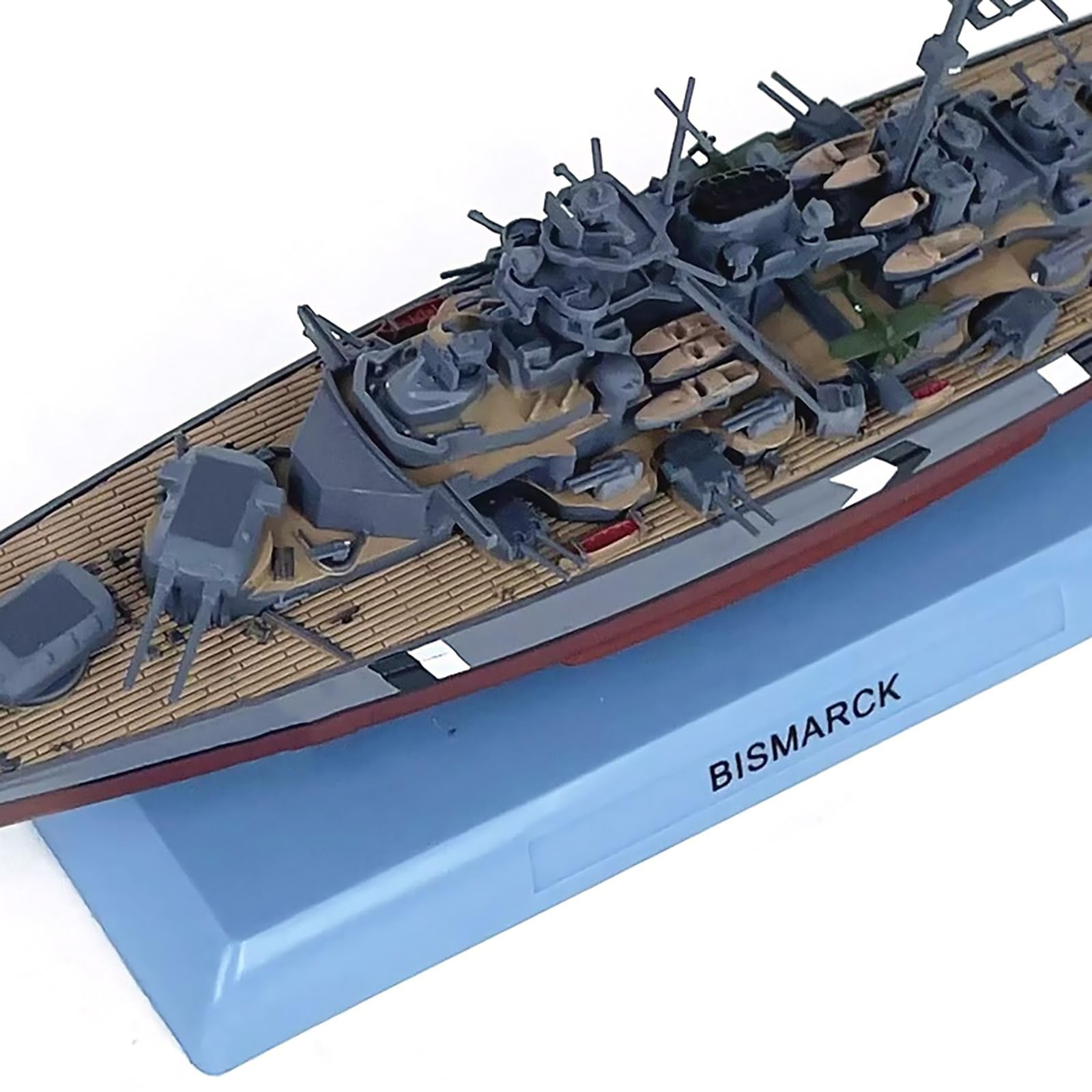 Amazon | 1:1000スケール WWII ビスマルク戦艦 合金 軍艦模型